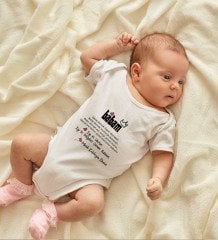 BK Kids İsimli İyi Ki Doğdun Canım Babam Tasarımlı Bebek Body Zıbın - Model 1 12-18 ay