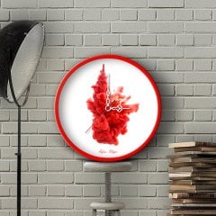 Kişiye Özel Farklı Tasarım Ahşap Duvar Saati (30 cm.) - 19