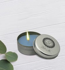 BK Gift Kişiye Özel İsimli Silver Metal Kutuda Kokulu Mum-1, Ev Hediyesi, Arkadaşa Hediye, Kokulu Mum