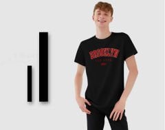 BK Gift Brooklyn Tasarımlı Erkek Siyah T-shirt, Arkadaşa Hediye, Doğum Günü Hediyesi, Trend Tişört, Sevgili Hediyesi-1