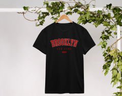 BK Gift Brooklyn Tasarımlı Erkek Siyah T-shirt, Arkadaşa Hediye, Doğum Günü Hediyesi, Trend Tişört, Sevgili Hediyesi-1