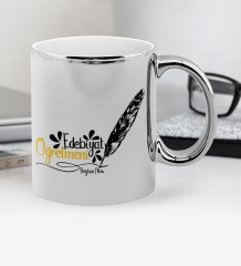 Kişiye Özel Edebiyat Öğretmeni Krom Kupa Bardak - 1