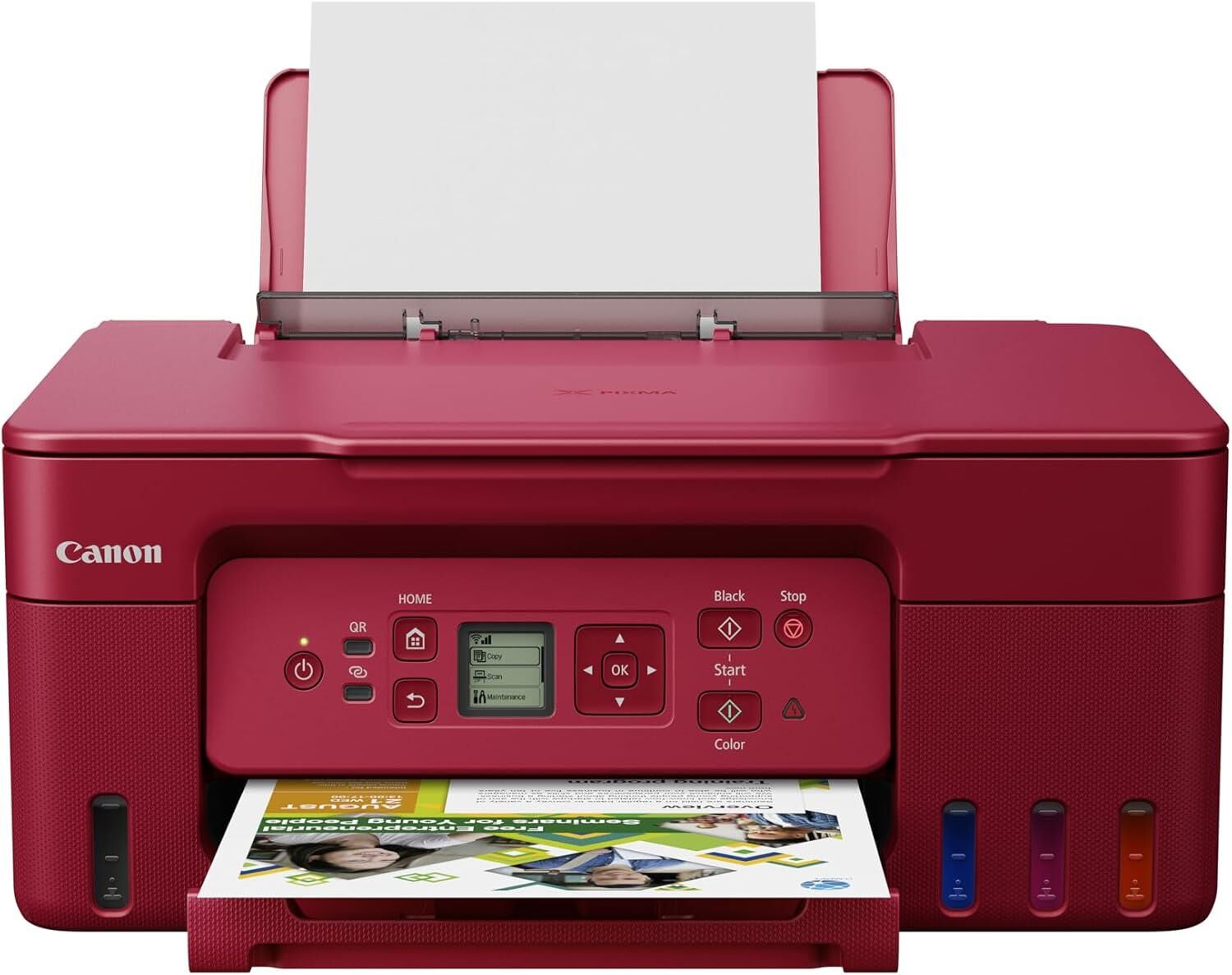 Canon PIXMA G3470 RE Çok Fonksiyonlu Tanklı Yazıcı / Tarayıcı / Fotokopi / Wi-Fi Kırmızı