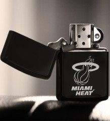 Miami Heat Siyah Benzinli Metal Çakmak