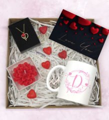 BK Gift Sevgiliye Özel Hediye Seti-5-7, Yıl Dönümü Hediyesi, İsimli Kupa, Sevgiliye Hediye, Sevgililer Günü Hediyesi