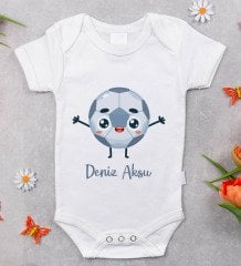 BK Kids Kişiye Özel Fotoğraflı Bebek Yastık ve Bebek Body Zıbın Hediye Seti - Model 1.1