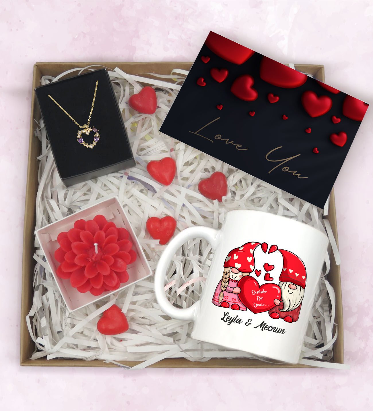 BK Gift Sevgiliye Özel Hediye Seti-6-2, Yıl Dönümü Hediyesi, İsimli Kupa, Sevgiliye Hediye, Sevgililer Günü Hediyesi