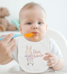 BK Kids Beni Yakala Tasarımlı Bebek Body Zıbın ve Mama Önlüğü Hediye Seti - Model 1