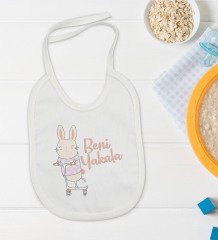 BK Kids Beni Yakala Tasarımlı Bebek Body Zıbın ve Mama Önlüğü Hediye Seti - Model 1