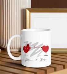 BK Gift Sevgiliye Özel Hediye Seti-6-6, Yıl Dönümü Hediyesi, İsimli Kupa, Sevgiliye Hediye, Sevgililer Günü Hediyesi