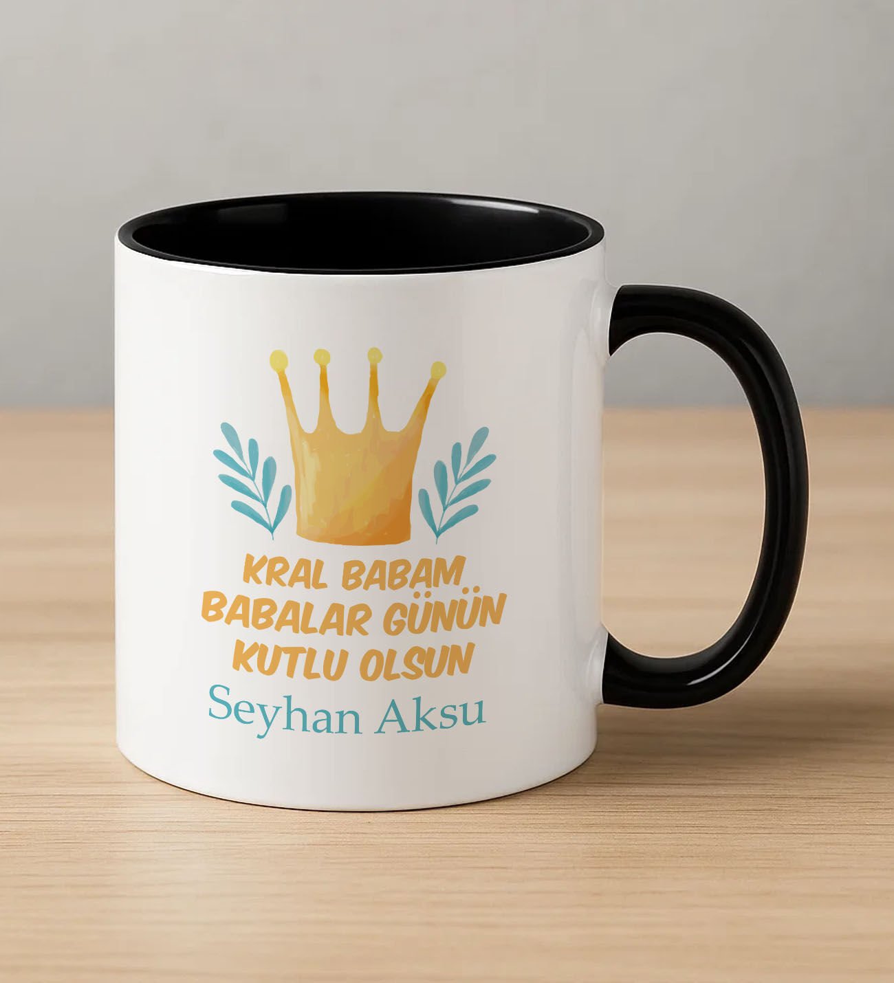 BK Gift Kişiye Özel Babalar Günü Tasarımlı Siyah Kupa Bardak-11, Babalar Günü Hediyesi, Babaya Hediye, Erkeklere Özel Hediye