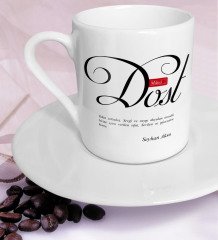 Kişiye Özel Mânâ Dost Türk Kahvesi Fincanı