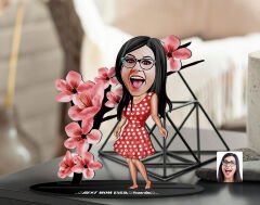 BK Gift Kişiye Özel Anneler Günü Karikatürlü 3D Ahşap Biblo, Anneler Günü Biblo, Ahşap Biblo, Anneye Hediye, Ev Dekoru-6