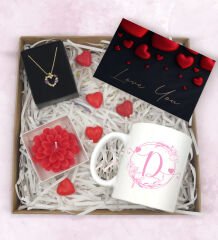 BK Gift Sevgiliye Özel Hediye Seti-6-7, Yıl Dönümü Hediyesi, İsimli Kupa, Sevgiliye Hediye, Sevgililer Günü Hediyesi
