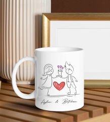 BK Gift Sevgiliye Özel Hediye Seti-8-1, Yıl Dönümü Hediyesi, İsimli Kupa, Sevgiliye Hediye, Sevgililer Günü Hediyesi