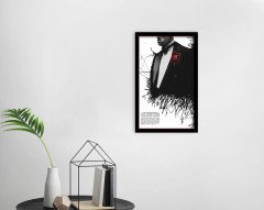 BK Home Godfather Baba Tasarımlı Dekoratif Ahşap Siyah Çerçeveli Tablo-21