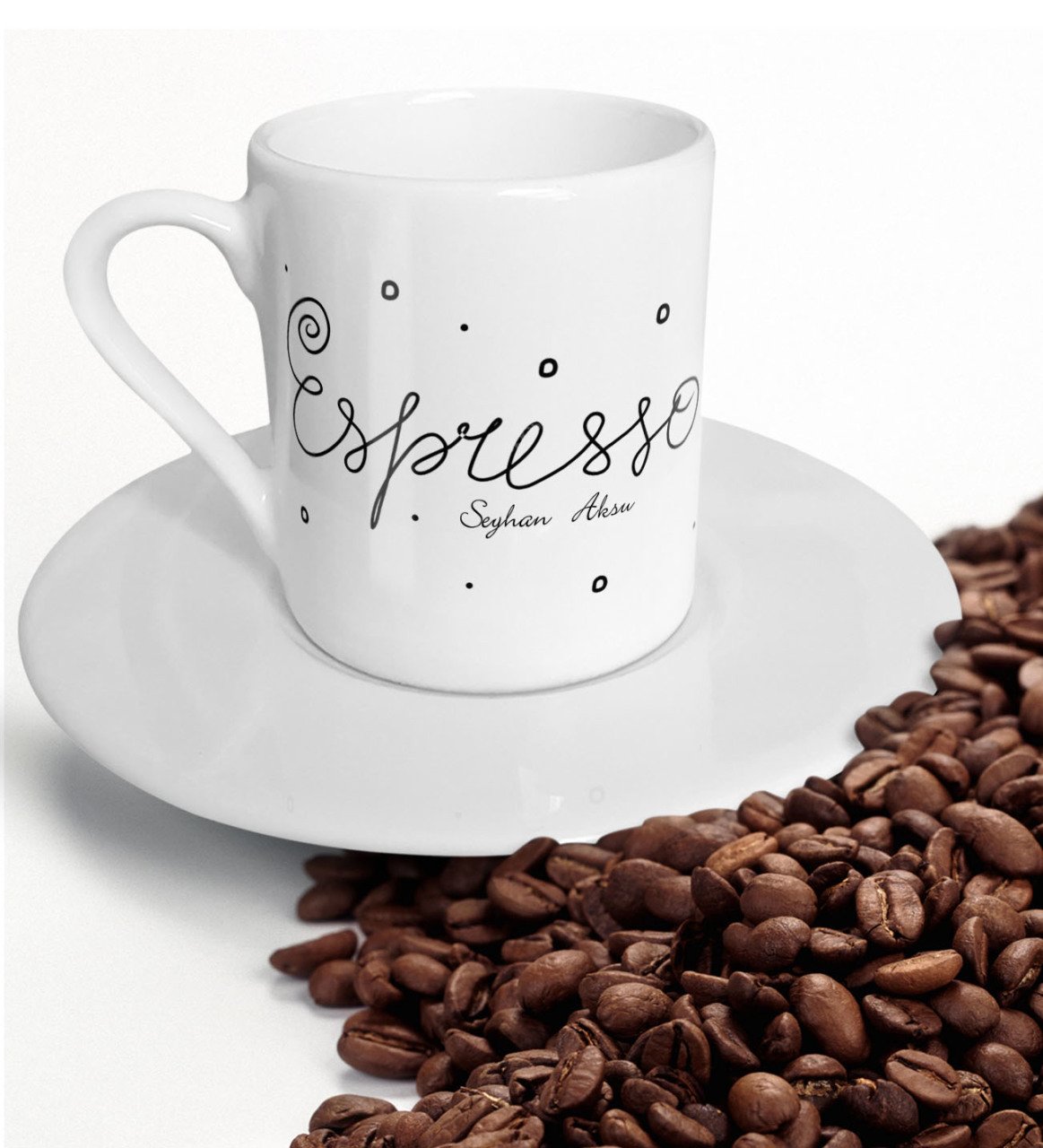 Kişiye Özel Espresso Kahve Fincanı-3