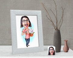 Kişiye Özel Ev Hanımı Anne Karikatürlü Dekoratif Çerçeve-2