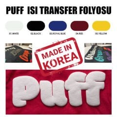 PUFF Kırmızı Flex Tekstil Folyosu  / 51 cm x 1 metre