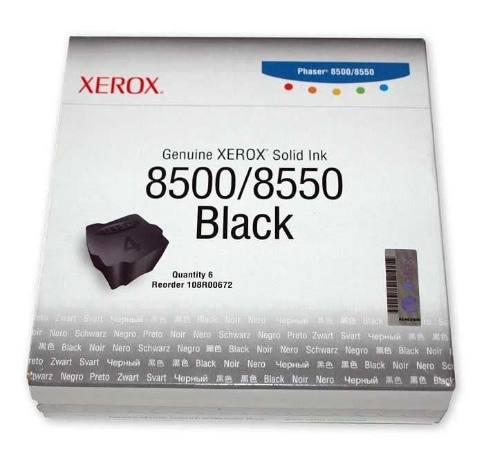 Xerox 108R00672 Siyah Orjinal Katı Mürekkep Toner 6lı Paket  Phaser 8500 (T7094)