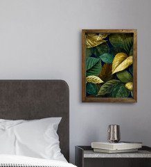 BK Gift Otel Odası Konseptli Doğal Masif Ahşap Çerçeveli Tablo 45x65cm-119