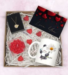 BK Gift Sevgiliye Özel Hediye Seti-8-8, Yıl Dönümü Hediyesi, İsimli Kupa, Sevgiliye Hediye, Sevgililer Günü Hediyesi