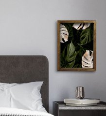 BK Gift Otel Odası Konseptli Doğal Masif Ahşap Çerçeveli Tablo 45x65cm-120
