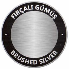 Sublimasyon Fırçalı Gümüş Metal 30x60 cm - 0,45 mm