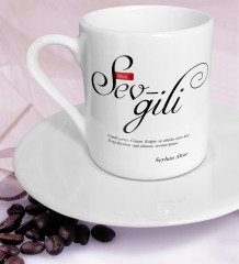 Kişiye Özel Mânâ Sevgili Türk Kahvesi Fincanı