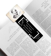 Kişiye Özel İsimli Atatürk Temalı Ahşap Kitap Ayracı-10
