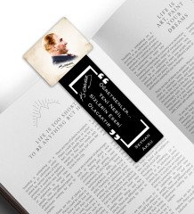 Kişiye Özel İsimli Atatürk Temalı Ahşap Kitap Ayracı-11