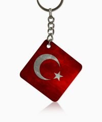 Kişiye Özel 2'li Kırık Kalp Sert Plastik Anahtarlık