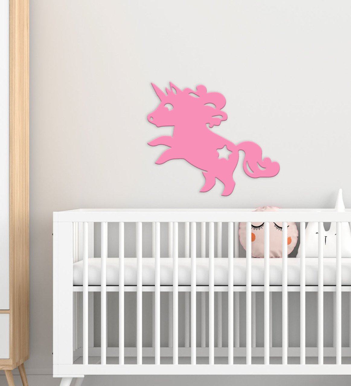 BK Gift Unicorn Tasarımlı Çocuk Odası Ahşap Duvar Süsü-1