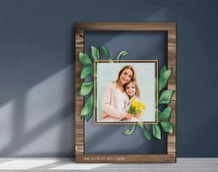 BK Gift Kişiye Özel Anneler Günü Fotoğraflı 3D Ahşap Tablo, Anneye Hediye, Anneler Günü Hediyesi-2