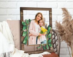 BK Gift Kişiye Özel Anneler Günü Fotoğraflı 3D Ahşap Tablo, Anneye Hediye, Anneler Günü Hediyesi-3