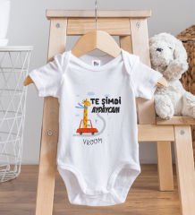 BK Kids Te Şimdi Tasarımlı Beyaz Bebek Body Zıbın-1