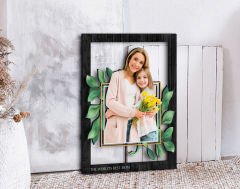 BK Gift Kişiye Özel Anneler Günü Fotoğraflı 3D Ahşap Tablo, Anneye Hediye, Anneler Günü Hediyesi-4
