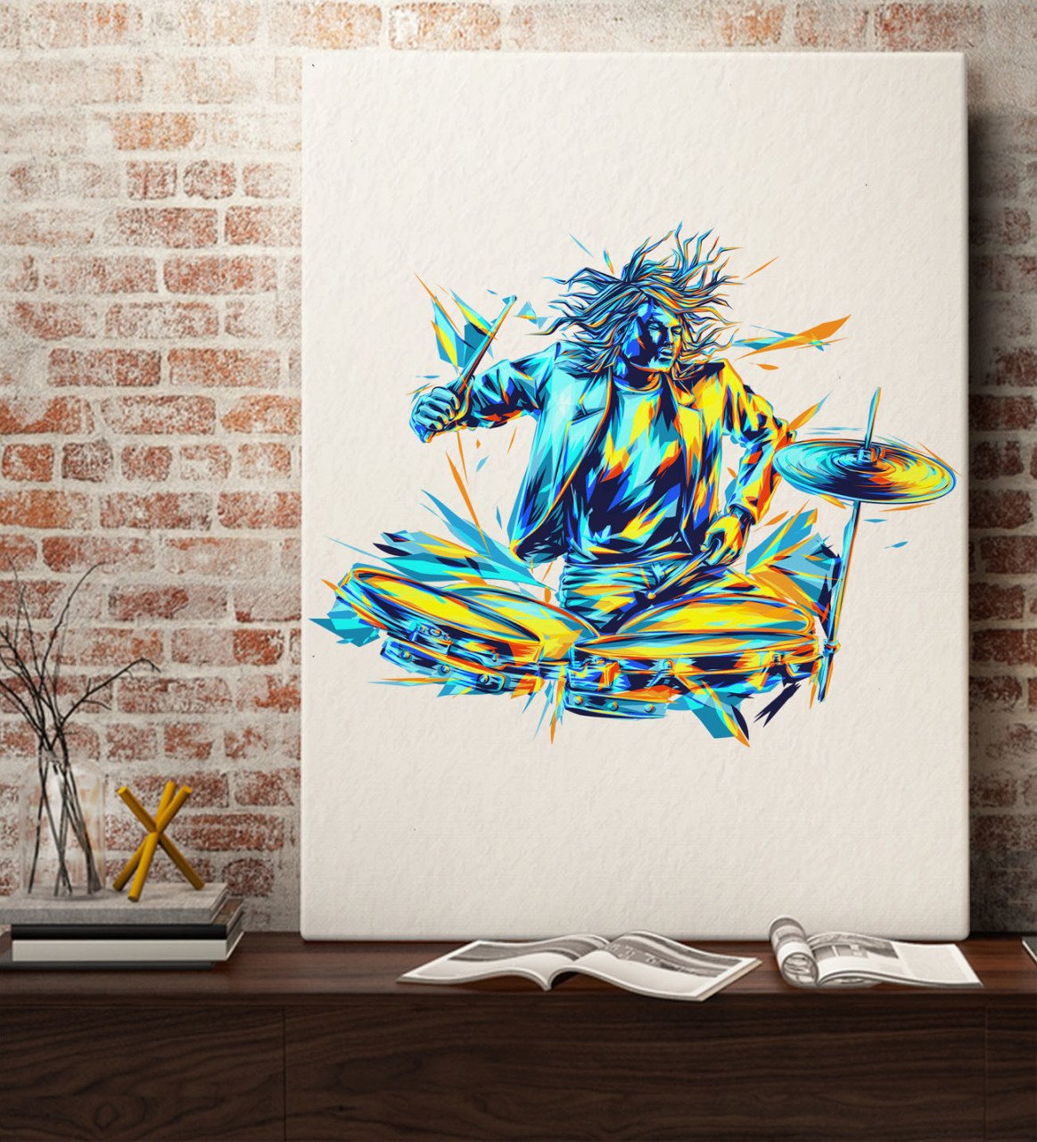 BK Gift Baterist Tasarımlı Kanvas Tablo 70x100cm-1