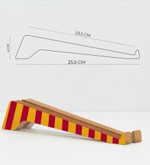 BK Gift Taşınabilir Ahşap Sarı Kırmızı Notebook Laptop Standı
