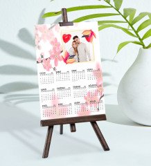 BK Gift Kişiye Özel 15x21 cm Fotoğraf Kartlı Şövaleli 2023 Takvim -11