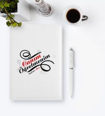 Kişiye Özel Canım Öğretmenim 2023 Deri Ajanda & Kalem Hediye Seti - 2