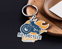 BK Gift Kişiye Özel Motorcu Temalı Ahşap Anahtarlık-15, Arkadaşa Hediye, Sevgiliye Hediye, Motorcuya Hediyeler