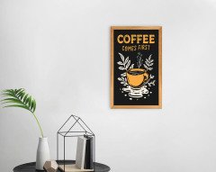 BK Home Coffee Tasarımlı Dekoratif Retro Ahşap Tablo-4