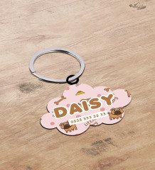 BK Gift Evcil Dostlara Özel İsimli 2’li Ahşap Pet Tasma Künyesi - Model 3-11