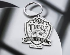BK Gift Kişiye Özel Motorcu Temalı Ahşap Anahtarlık-17, Arkadaşa Hediye, Sevgiliye Hediye, Motorcuya Hediyeler
