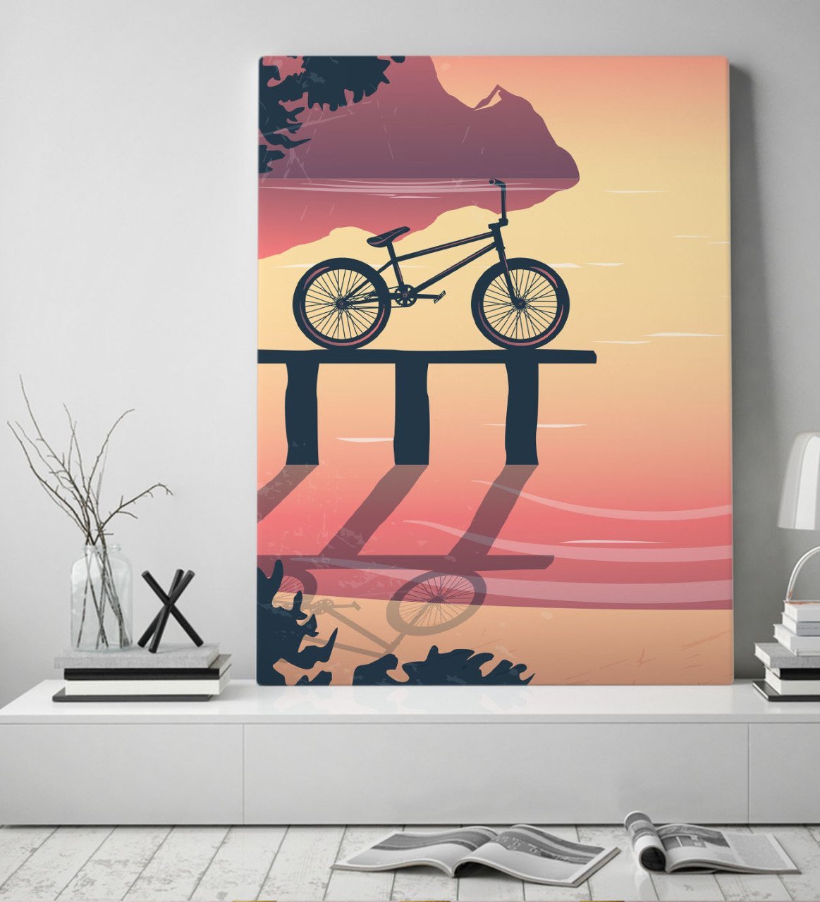 BK Gift Bisiklet Tasarımlı Kanvas Tablo 50x70cm-2