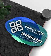 Kişiye Özel Ahşap Yaka İsimliği - 8
