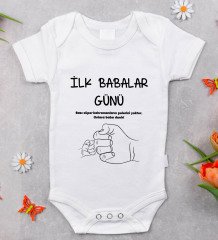 BK Kids İlk Babalar Günü Tasarımlı Bebek Body Zıbın - Model 2