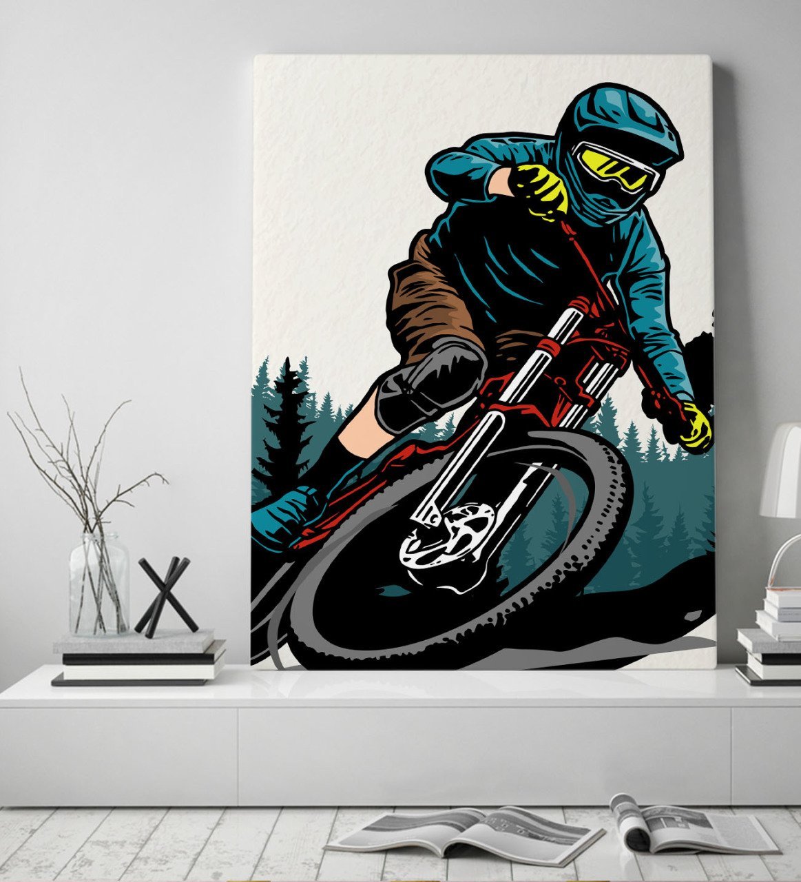 BK Gift Bisiklet Tasarımlı Kanvas Tablo 50x70cm-3