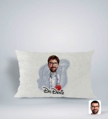Kişiye Özel İsimli Erkek Acil Tıp Teknisyeni Karikatürlü Dikdörtgen Araç Koltuk Yastığı-1